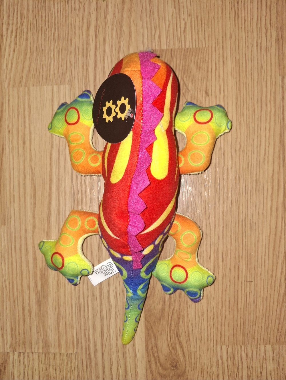 Colorful Multicolor Plush Lizard Toy